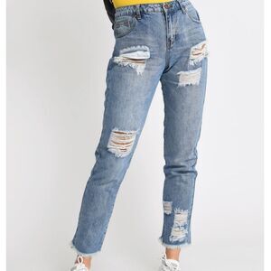 TOBI MONTANA VINTAGE WASH DISTRESSED JEAN size 28